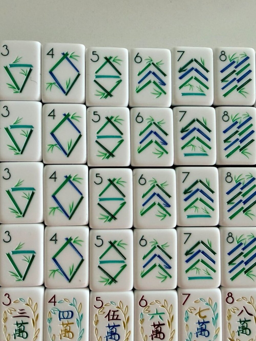 ORANGE AMERICAN MAHJONG TILE SET -UNBRANDED - Picture 6 of 16
